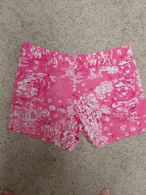 Lilly Pulitzer Hot Pink Skinny-dipping Print, Size 4